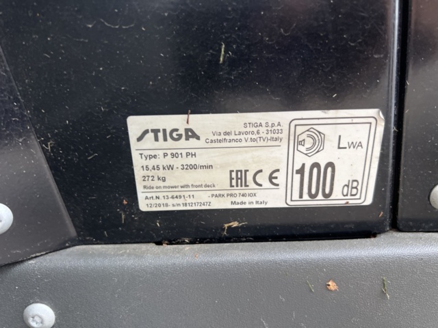1069054-15 Åkgräsklippare med frontmonterat klippaggregat, Stiga Park Pro 740 IOX