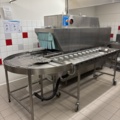 1407982-8 Wexiödisk WD-211E belt dishwasher with associated roller conveyor and washing station