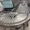 1407982-10 Wexiödisk WD-211E belt dishwasher with associated roller conveyor and washing station