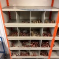 1388813-2 Large plumbing warehouse, storage shelves, trolleys according to the pictures