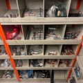 1388813-12 Large plumbing warehouse, storage shelves, trolleys according to the pictures