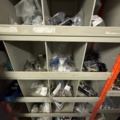 1388813-22 Large plumbing warehouse, storage shelves, trolleys according to the pictures