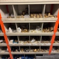 1388813-28 Large plumbing warehouse, storage shelves, trolleys according to the pictures