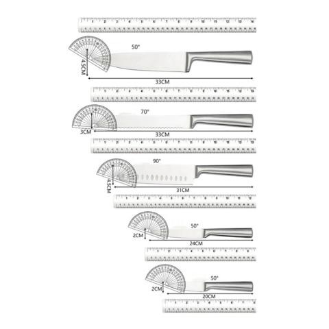 1442602-5 Chef's knife set 5-piece - Stainless steel - Free shipping