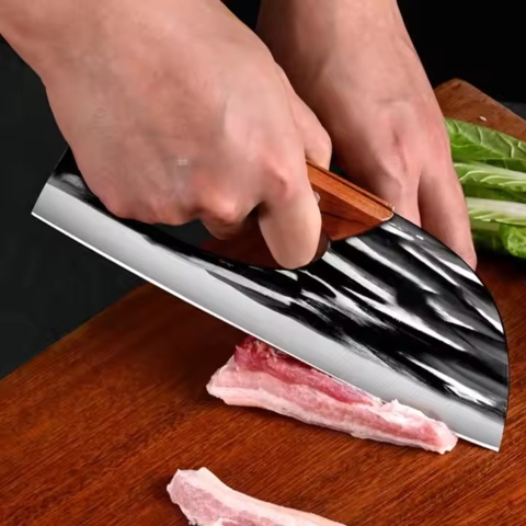 1442605-4 Kitchen hoe – 5Cr15 Stainless steel – Wooden handle – Free shipping