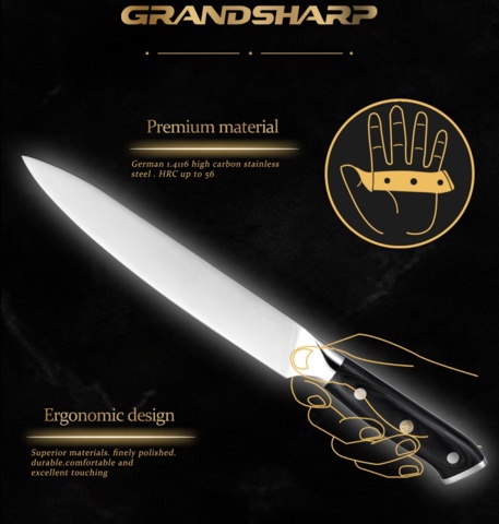 1442606-2 2 pcs Universal Knives – 5Cr15MoV Stainless Steel – Pakka Wooden Handle – Free Shipping