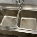 1406584-4 Stainless steel bench with shower head