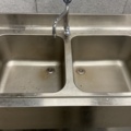 1406584-10 Stainless steel bench with shower head