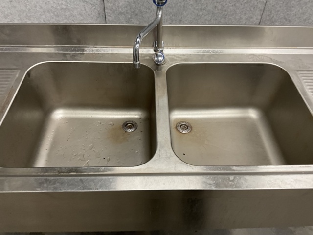 1406584-10 Stainless steel bench with shower head