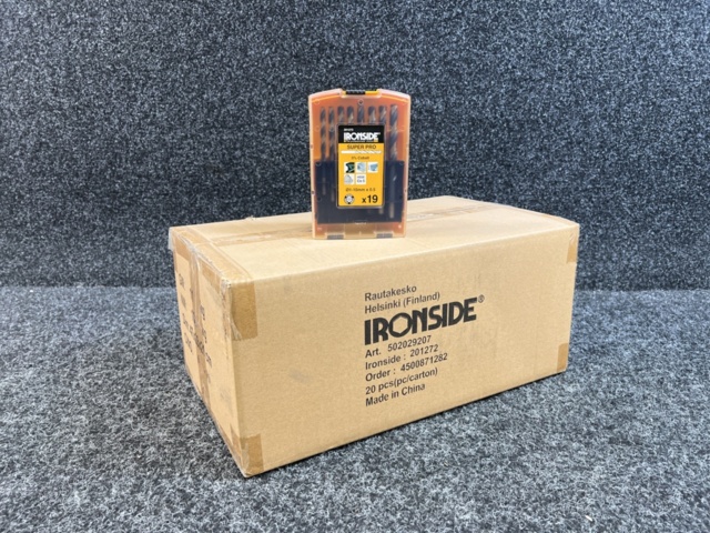 1440879-2 20 pc Drill set Ironside Super Pro 1-10mm (380 pc drill in total)