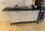 1442987 Avlastningsbänk och brickvagn