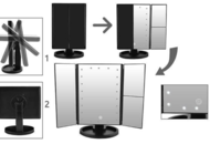 1443032 LED Sminkpegel med sidospeglar