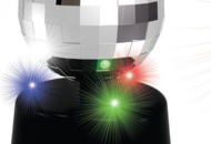 1443034 2 disco balls with 4 LED lights