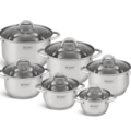 1441236-1 12-piece saucepan set - 9-layer base