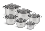 1441236 12-piece saucepan set - 9-layer base