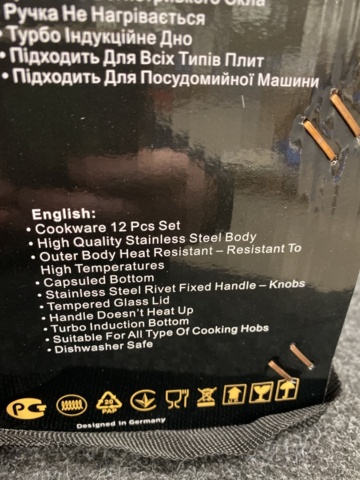 1441236-6 12-piece saucepan set - 9-layer base