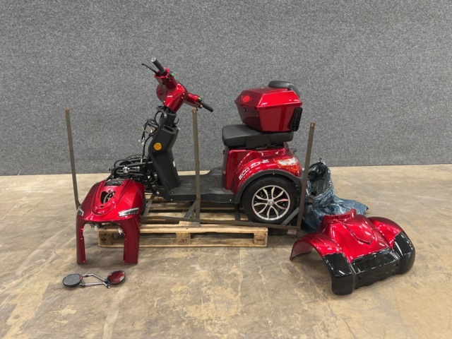 1443074-3 Promenadskoter - Svart & röd