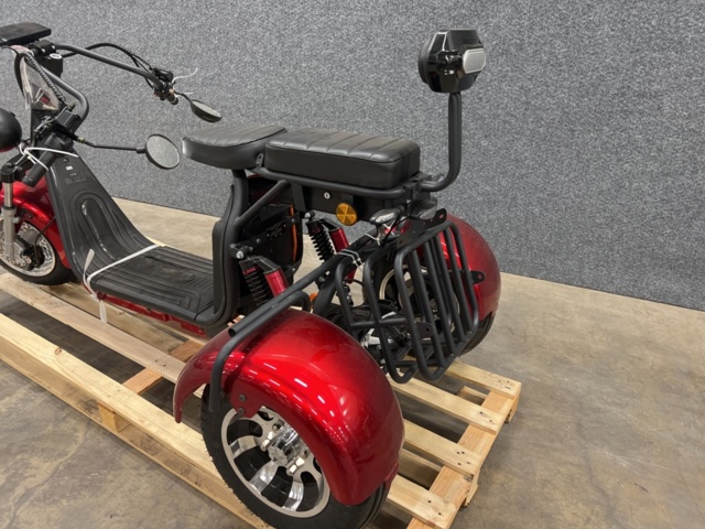 1443078-5 Elscooter Trehjuling - Röd 2000W