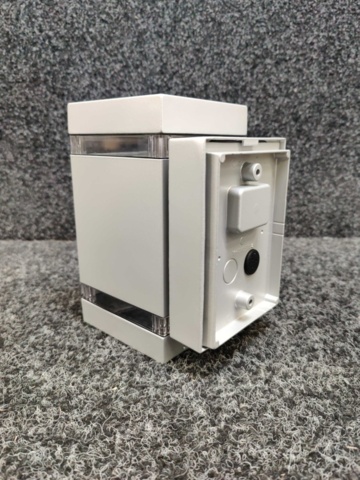 1443423-5 2 st Väggarmaturer Lightab Stela Fyrkantig Upp- och Nedåtljus IP44 Silver