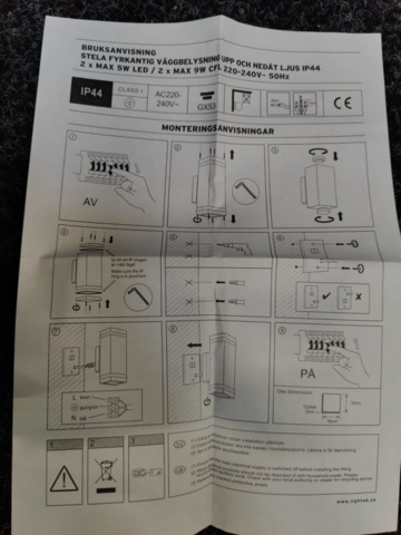 1443447-8 2 pcs Wall luminaires Lightab Stela Square Up and Downlight IP44 Silver