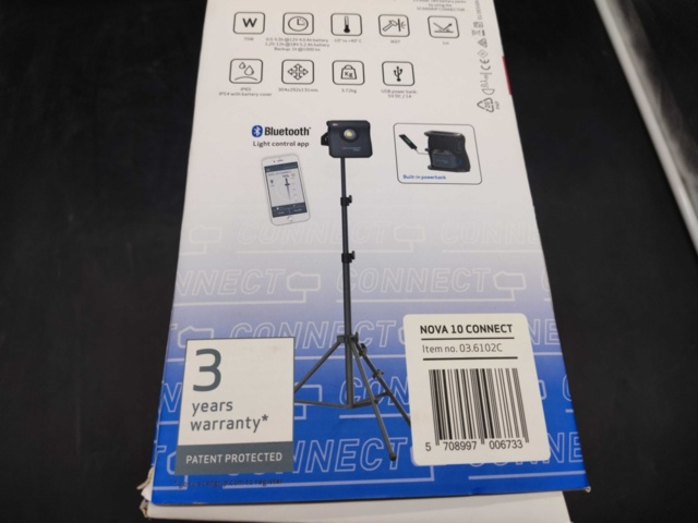 1443241-3 Arbetsbelysning LED – Scangrip, Nova 10 Connect, 10000 lm, Bluetooth, utan batteri och laddare