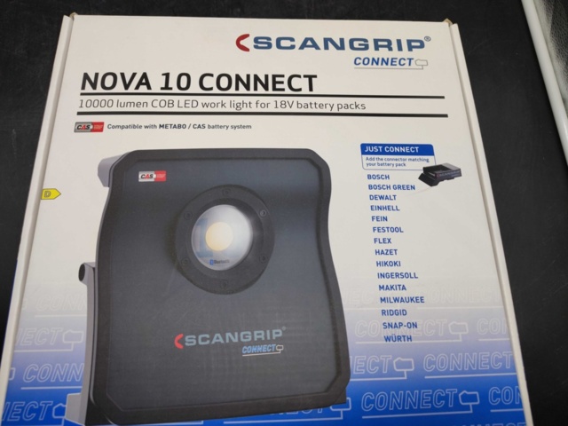1443241-4 Arbetsbelysning LED – Scangrip, Nova 10 Connect, 10000 lm, Bluetooth, utan batteri och laddare