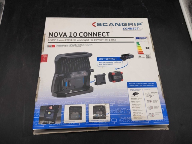 1443241-2 Arbetsbelysning LED – Scangrip, Nova 10 Connect, 10000 lm, Bluetooth, utan batteri och laddare