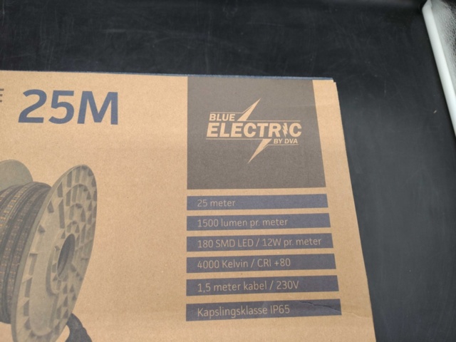 1443669-3 Arbetsbelysning LED-slinga, 2 st – Blue Electric, Flex-Line 25M, 1500 lm/m, 4000K, IP65