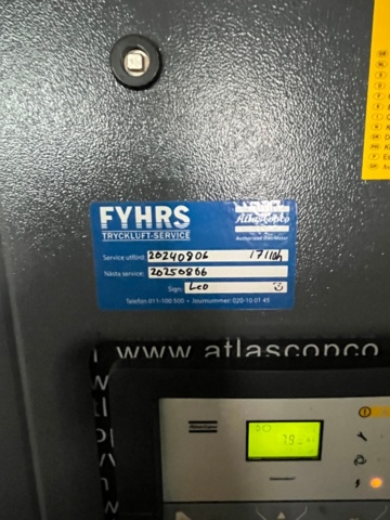 1444238-4 Skruvkompressor, Atlas Copco GA5 FF