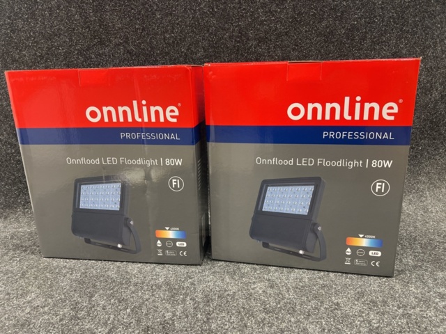 1440986-1 2 st Spotlights/Floodlights Onnline 80W
