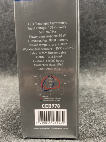 1440986-4 2 st Spotlights/Floodlights Onnline 80W