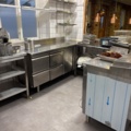 1373042-1 Stainless steel restaurant counter and workstation, Coreco refrigerated counter