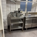 1373042-2 Stainless steel restaurant counter and workstation, Coreco refrigerated counter
