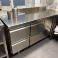 1373042-3 Stainless steel restaurant counter and workstation, Coreco refrigerated counter