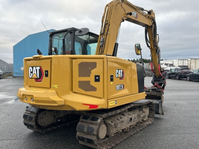 1423471-5 Bandgrävare med tiltrotator och planeringsskopa - CAT 307,5 -2021