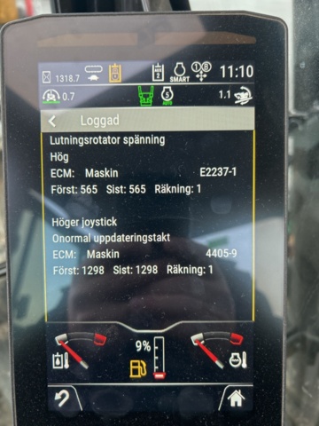 1423471-17 Bandgrävare med tiltrotator och planeringsskopa - CAT 307,5 -2021