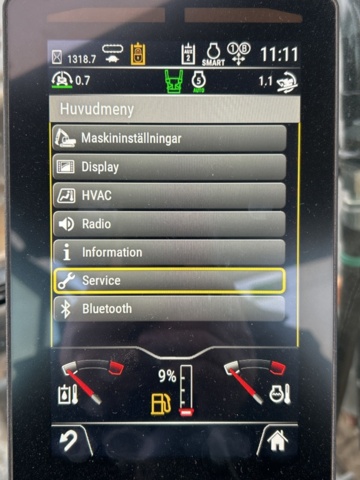 1423471-18 Bandgrävare med tiltrotator och planeringsskopa - CAT 307,5 -2021