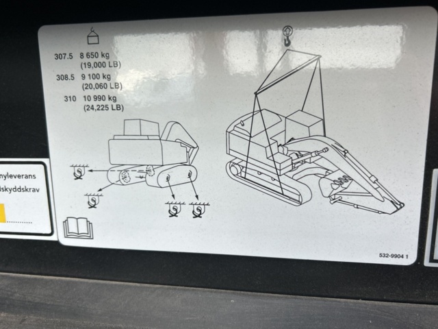 1423471-74 Bandgrävare med tiltrotator och planeringsskopa - CAT 307,5 -2021