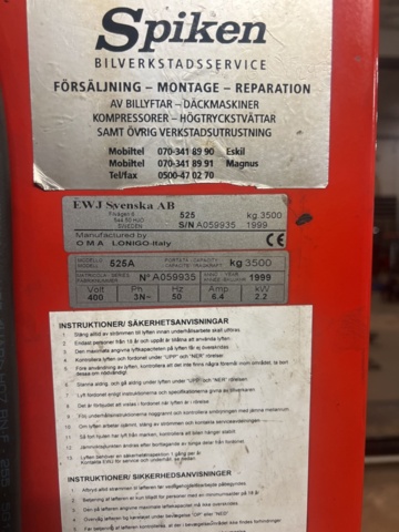 1420254-7 4-Pelarlyft - OMA 525A, -1999