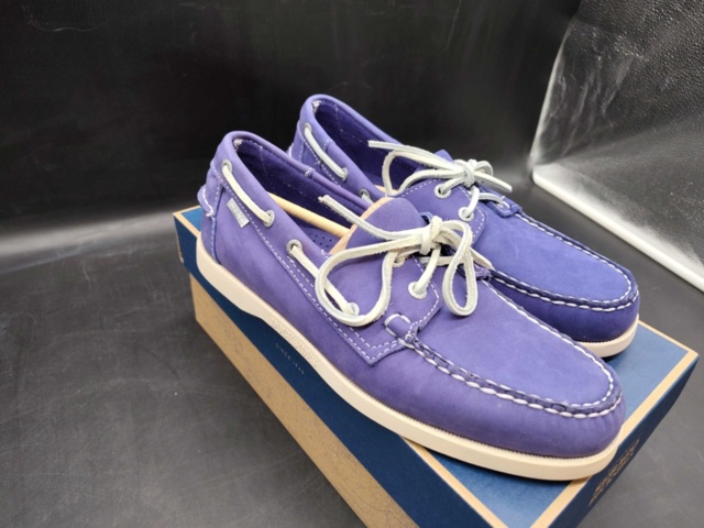 1444381-3 Sailing shoes - Sebago, nubuck leather, men's, size 41