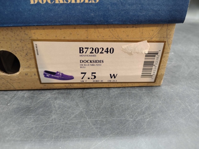 1444381-5 Sailing shoes - Sebago, nubuck leather, men's, size 41