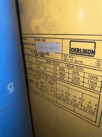 1420257-7 Svetsmaskin - Oerlikon MiniCito 180