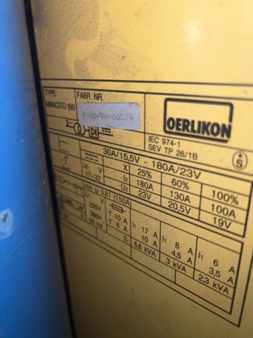 1420257-8 Svetsmaskin - Oerlikon MiniCito 180