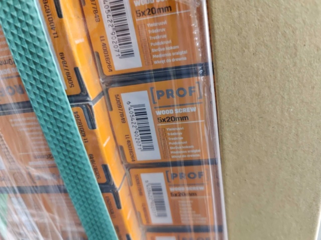 1444553-5 1080 st Förpackningar Träskruv Prof 5x20 mm