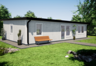1445648 Frame for single-storey holiday home of about 90 m²