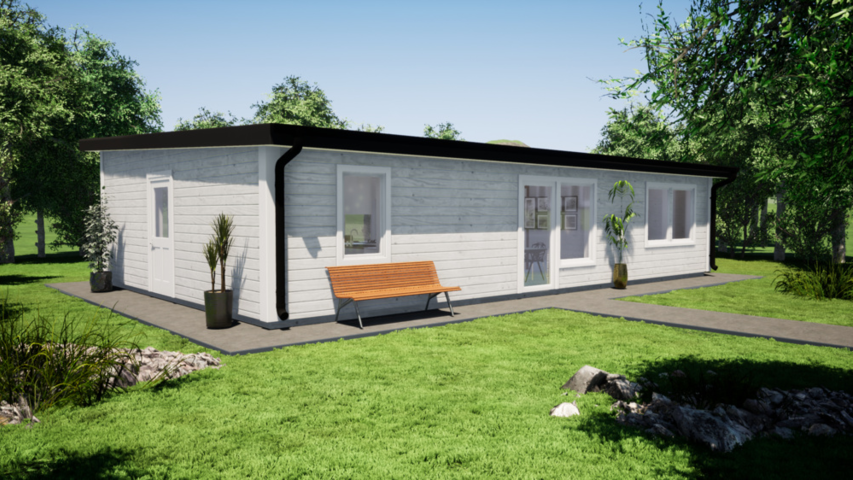 1445648-1 Frame for single-storey holiday home of about 90 m²