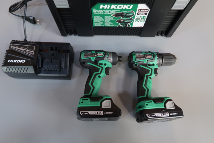 1445726-3 Tool kit Hikoki DS18DD screwdriver + WH18DD 18V 2 x 3.0 Ah battery and charger
