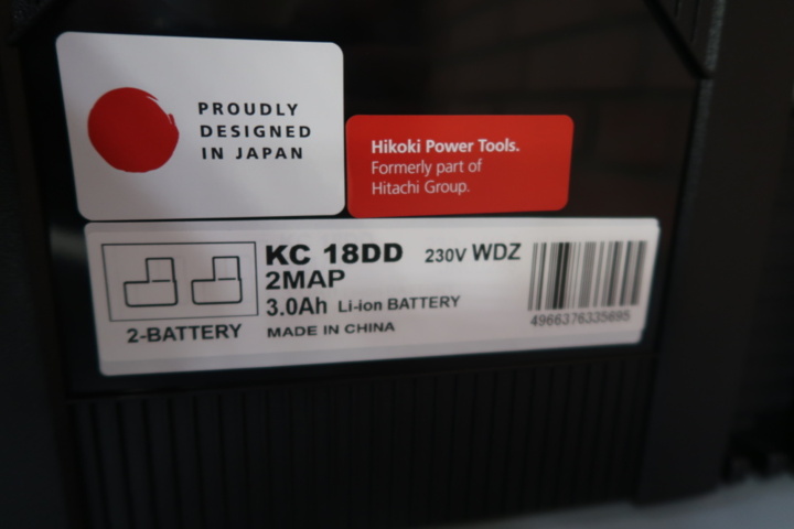 1445726-6 Tool kit Hikoki DS18DD screwdriver + WH18DD 18V 2 x 3.0 Ah battery and charger