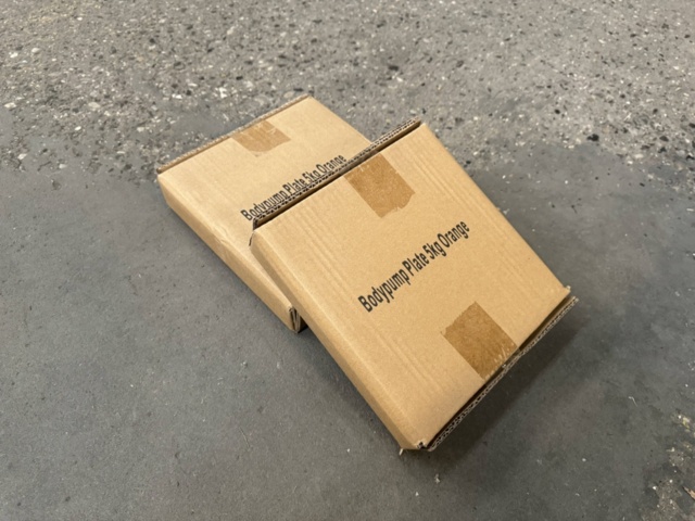 1445781-2 2 st. Bodypump BLACK viktskivor 5 kg (30 mm) - Nordic Strength