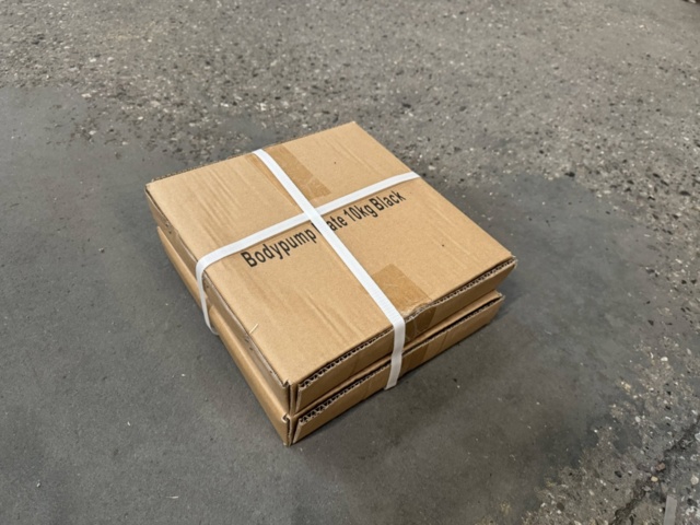 1446041-2 2 pcs. Bodypump ORANGE weight plates 5 kg (30 mm) - Nordic Strength